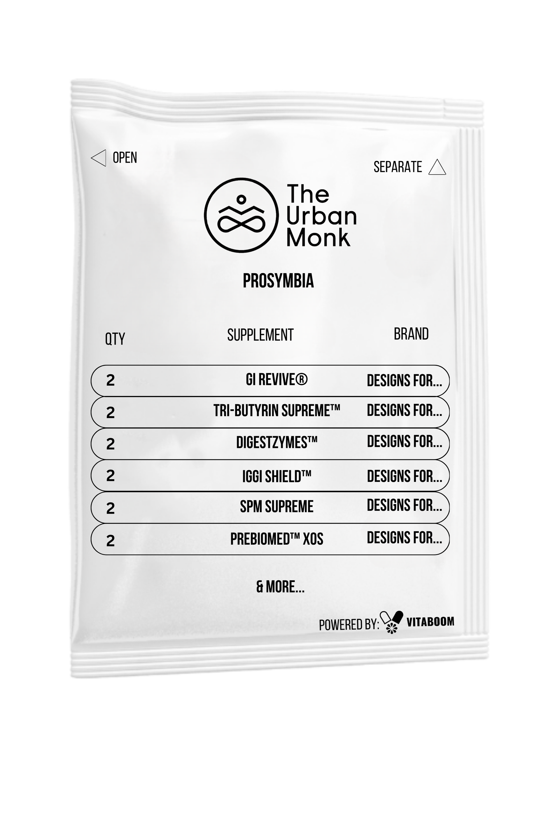 The Urban Monk Pill Packs