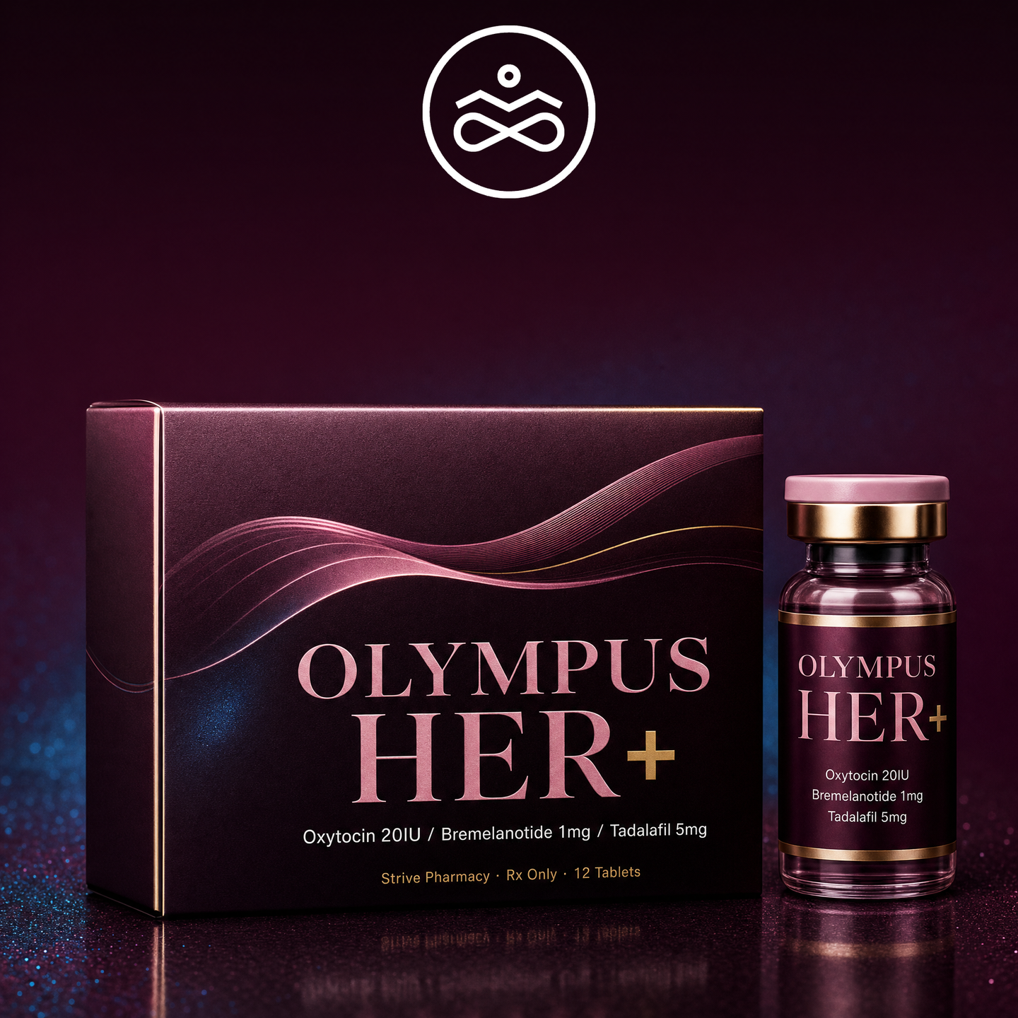 Olympus Her+ sublingual tablet for women — Bremelanotide, Oxytocin and Tadalafil compounded formula by The Urban Monk