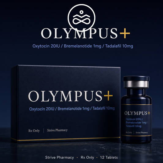 Olympus+ sublingual tablet for men — Bremelanotide, Oxytocin and Tadalafil compounded formula by The Urban Monk